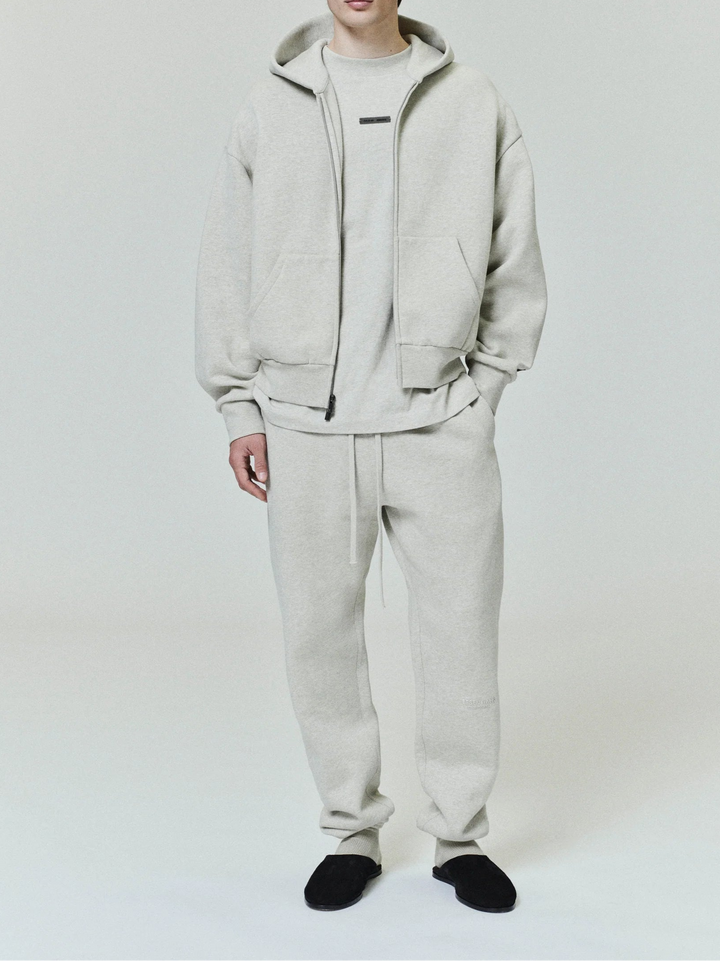 Fear of God ESSENTIALS - Classic Fleece Zip-Up Hoodie