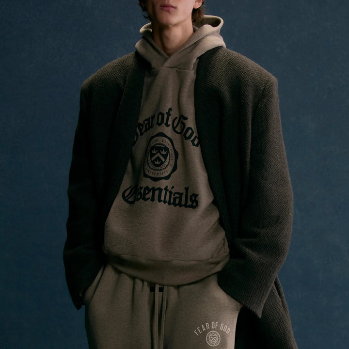 Fear of God ESSENTIALS - Heavy Fleece Vintage Shrunken Hoodie
