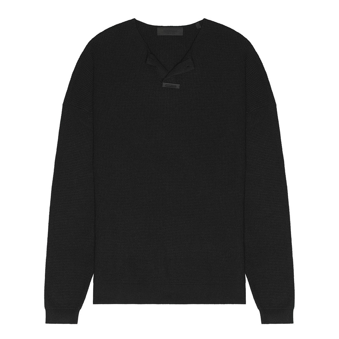 Fear of God ESSENTIALS - WAFFLE HENLEY SWEATER