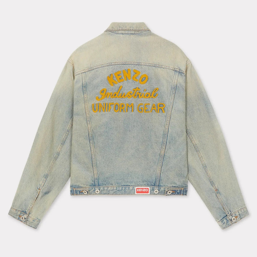 KENZO - 'KENZO DRAWN VARSITY' デニム トラッカー ジャケット