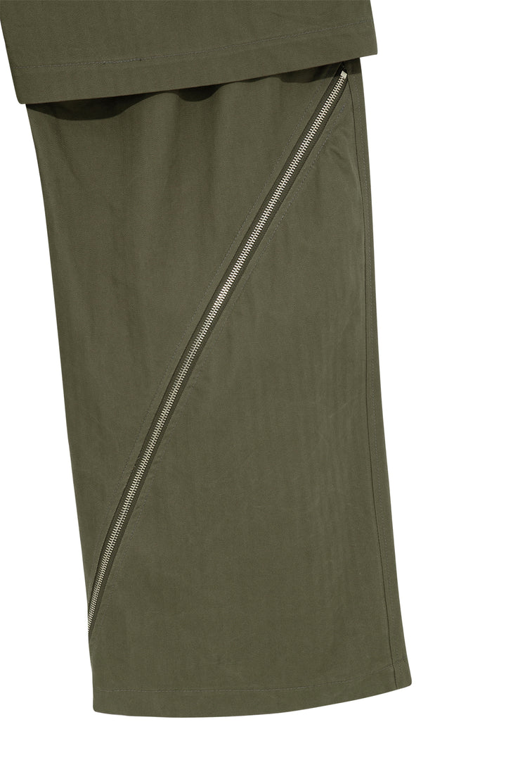 Double Layered Zip Trousers