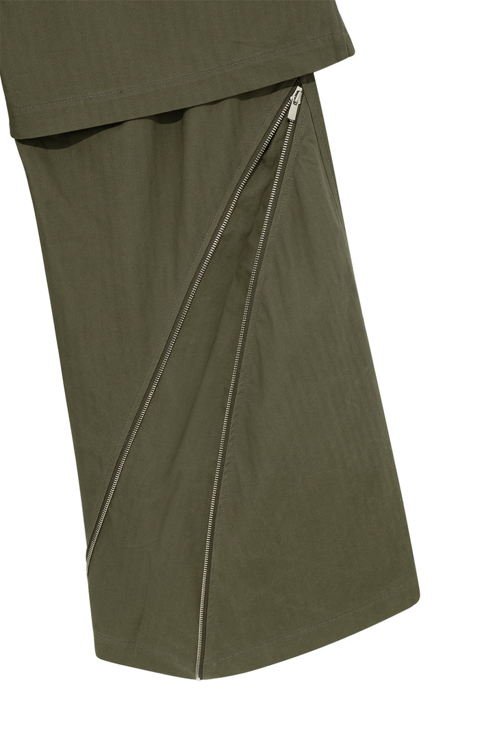 Double Layered Zip Trousers