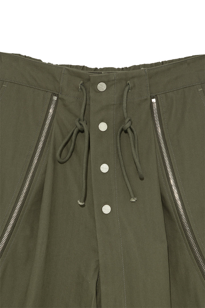 Double Layered Zip Trousers