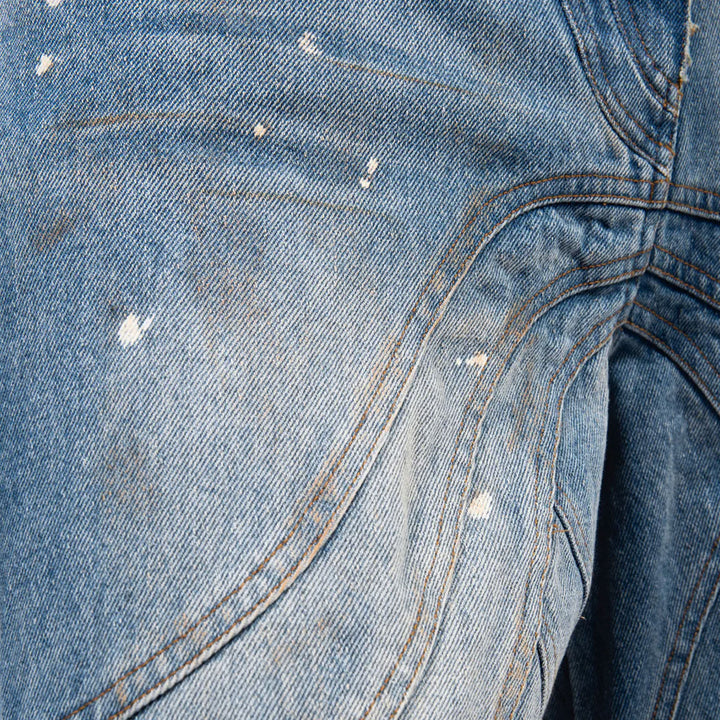 NO FAITH STUDIOS - HEAVY WAVE DENIM USED VINTAGE LOOK