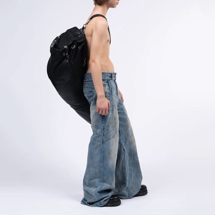 NO FAITH STUDIOS - HEAVY WAVE DENIM USED VINTAGE LOOK