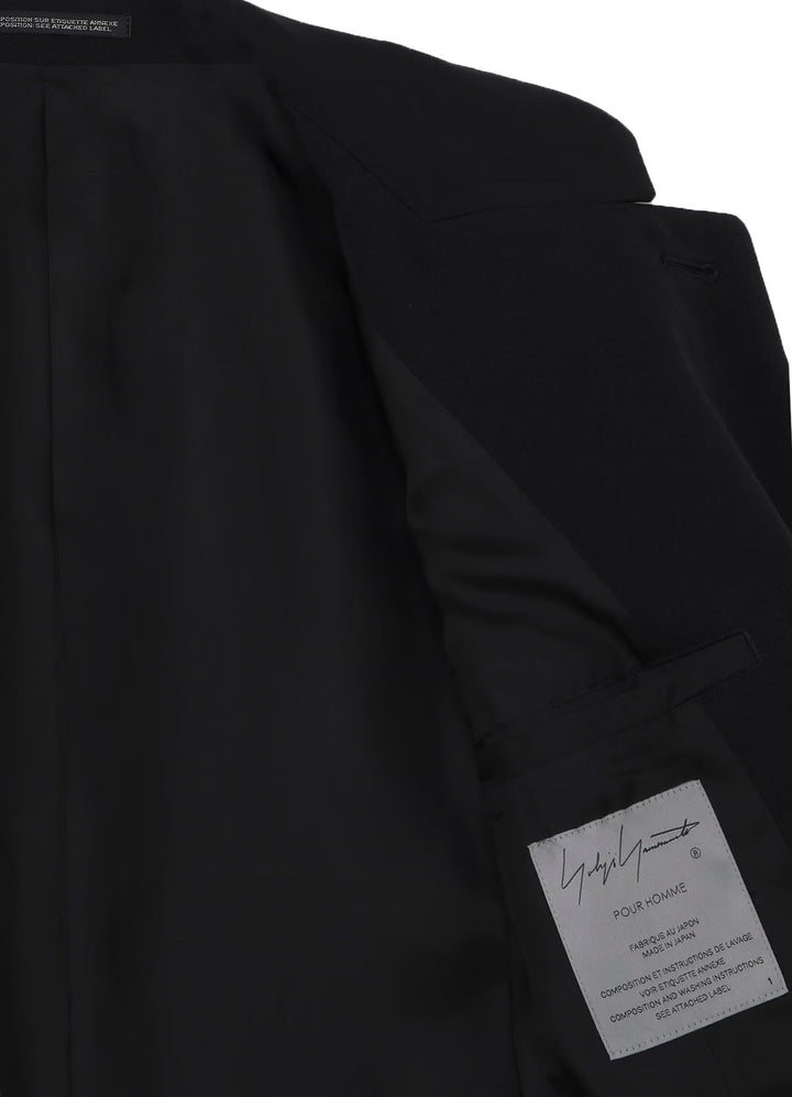 Yohji Yamamoto - WOOL GABARDINE INNER BELT JACKET