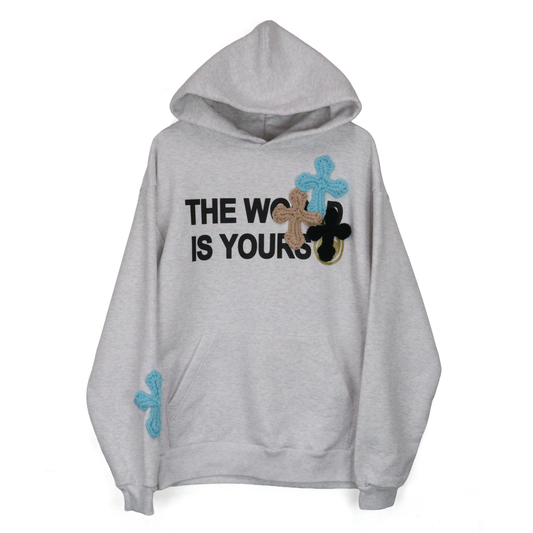 YARN 3D Cross Logo sweat hoodie