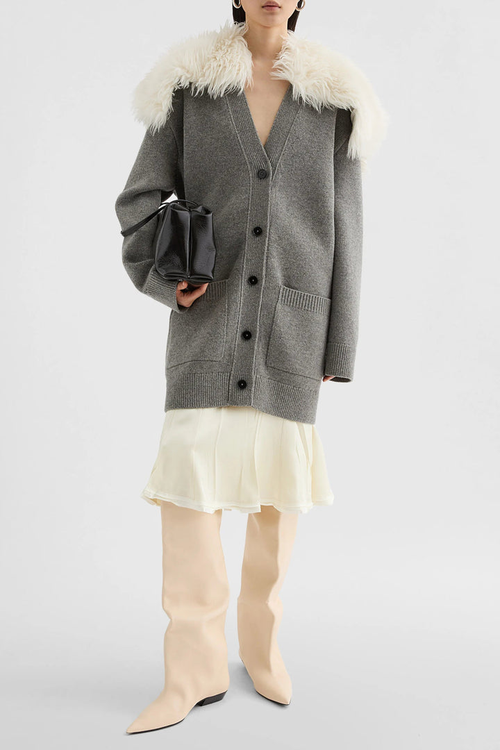 Jil Sander - ミッドウェイト ウールブレンド Vネックカーディガン