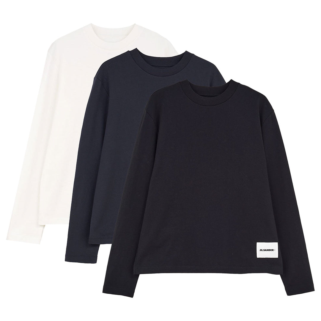 Jil Sander Plus - T-SHIRT LS 3 PACK