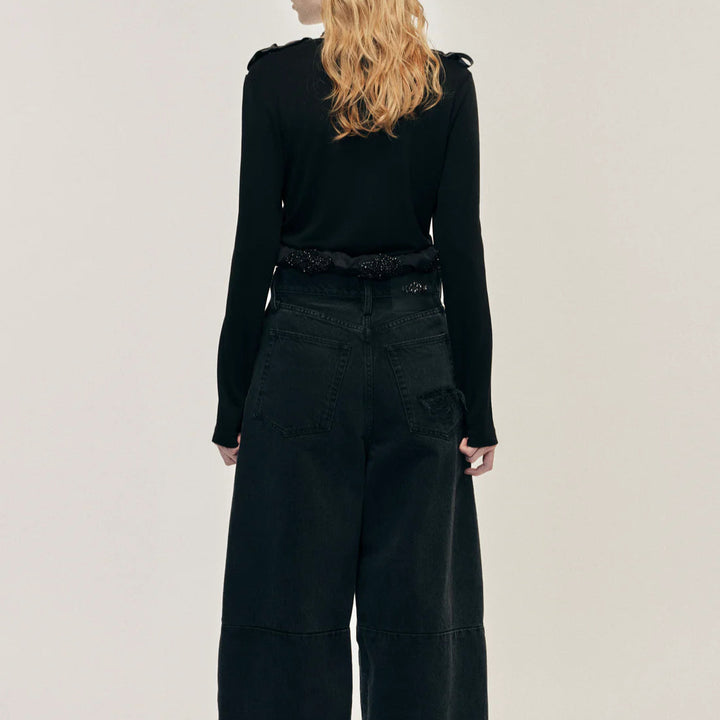 Simone Rocha - Bow Ribbon Tail Long Sleeve T-Shirt