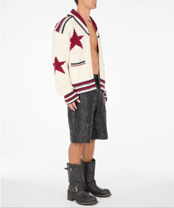 Wool-blend jacquard sweater