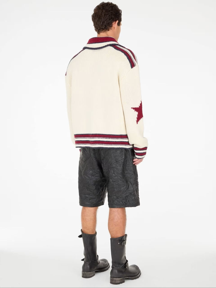 Wool-blend jacquard sweater