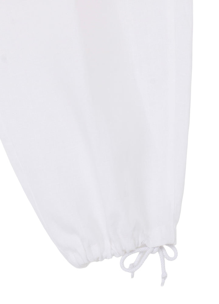 Ys for men - Y's for men x 120% LINO LINEN STRING PANTS WITH SIDE OUT POCKET