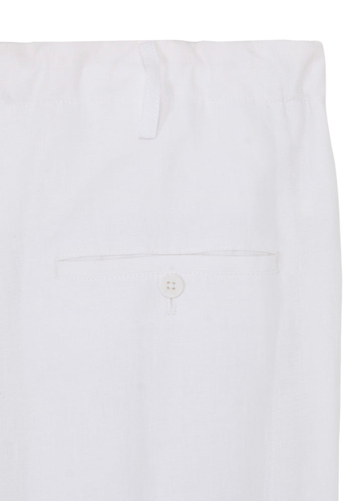 Ys for men - Y's for men x 120% LINO LINEN STRING PANTS WITH SIDE OUT POCKET