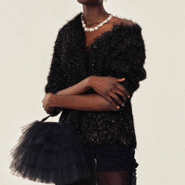 Simone Rocha - Tinsel Knit Sweater Jacket