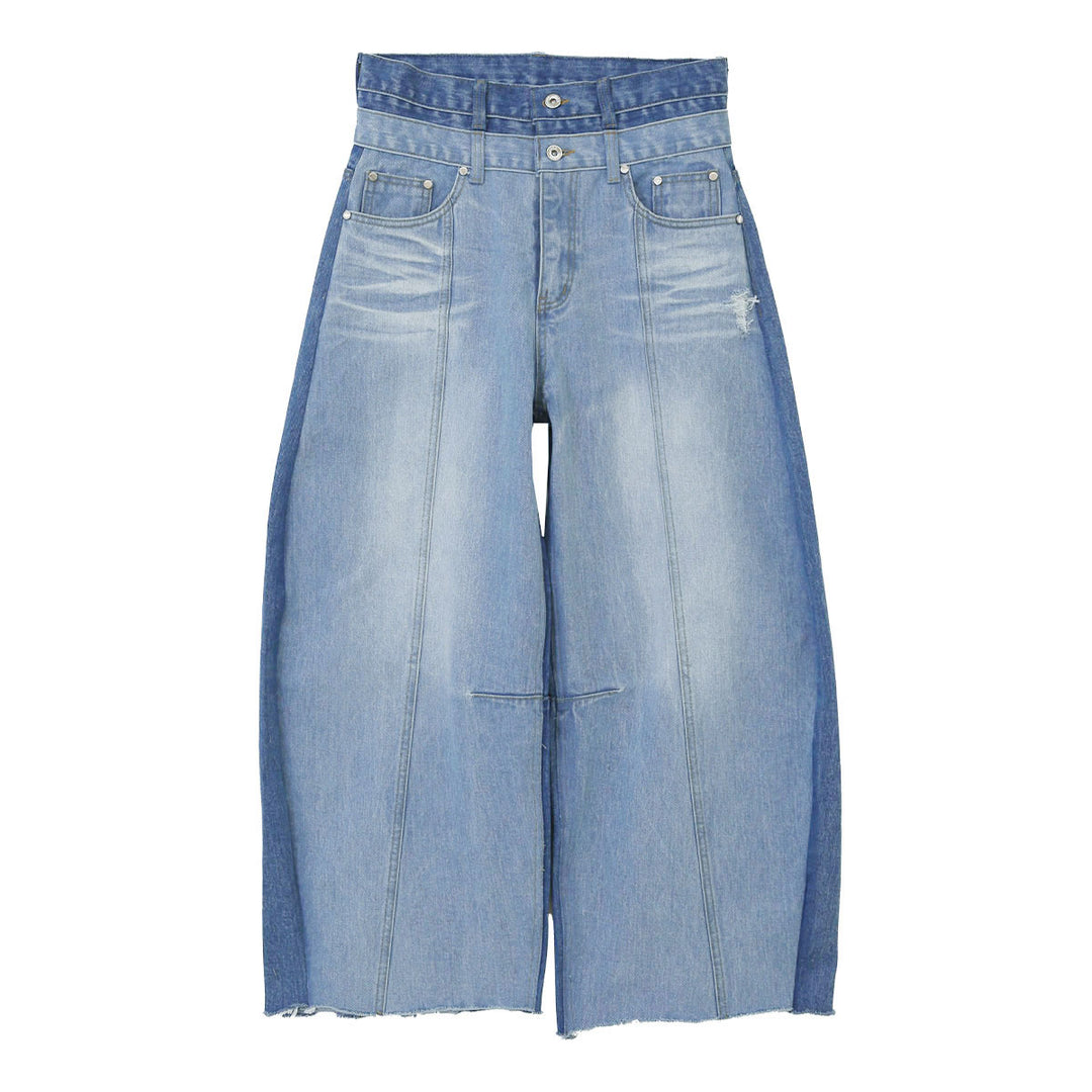 Rokh - BALLOON SHAPED LAYERED DENIM
