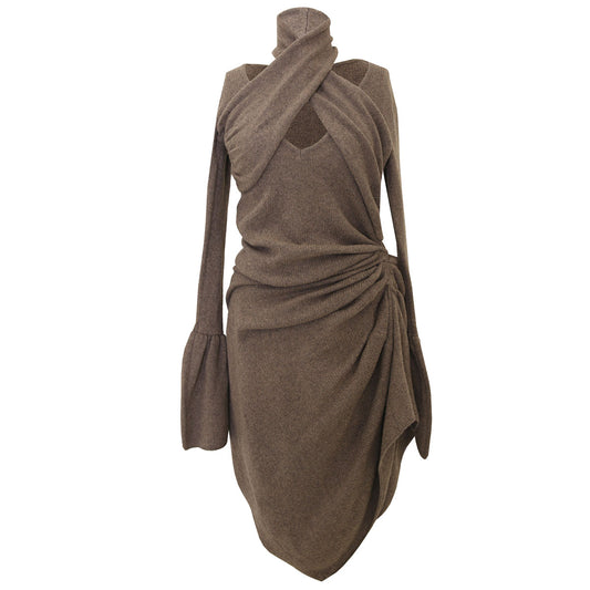 Rokh - CROSS KNITTED DRESS