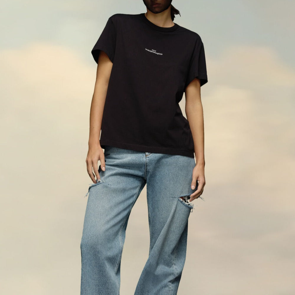Maison Margiela - ディストーテッド ロゴ Tシャツ