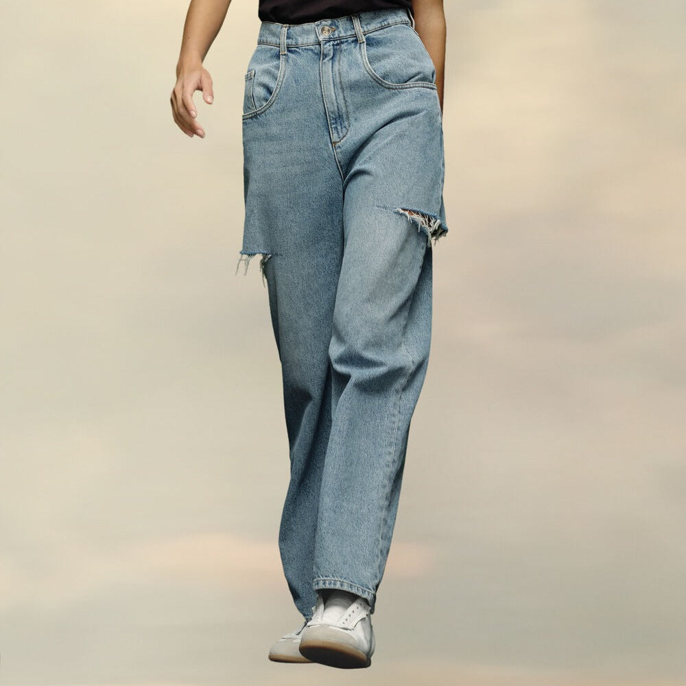 デニムジーンズ スラッシュディテール - Maison Margiela