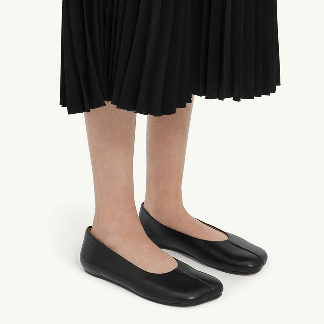 MM6 Maison Margiela - Stitch-out レザーバレリーナ