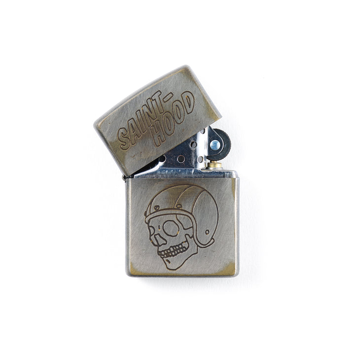 SAINT MICHAEL - STHD . AGED ZIPPO LIGHTER