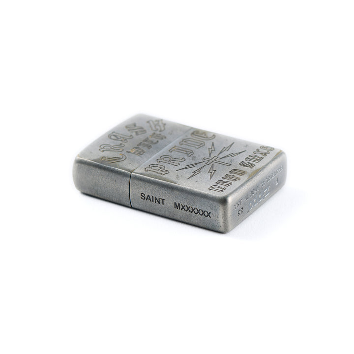 SAINT MICHAEL - STHD . AGED ZIPPO LIGHTER