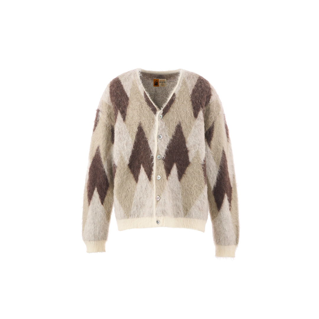 KNIT CARDIGAN/ARGYLE