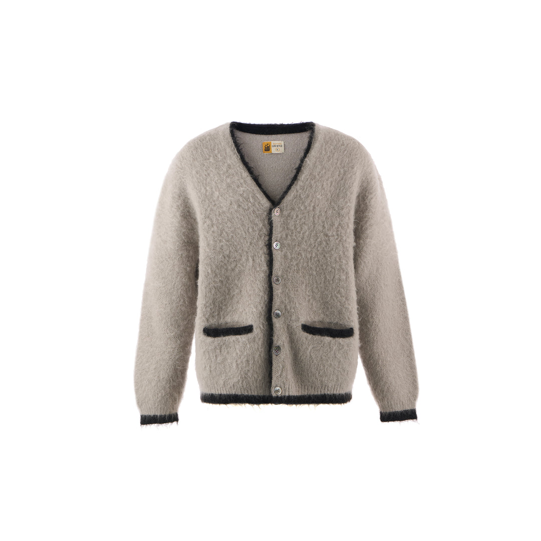 KNIT CARDIGAN/TRIM