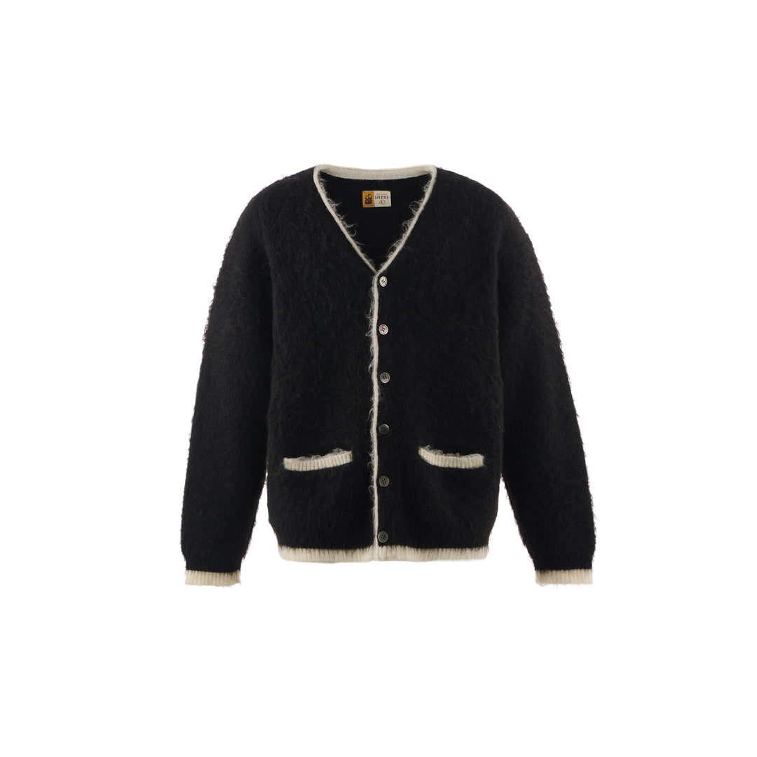 KNIT CARDIGAN/TRIM