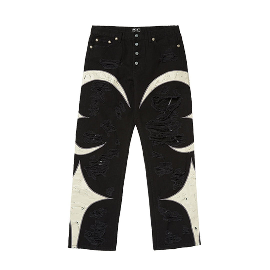THUG CLUB - TC Leather Washing Denim Pants War Ver