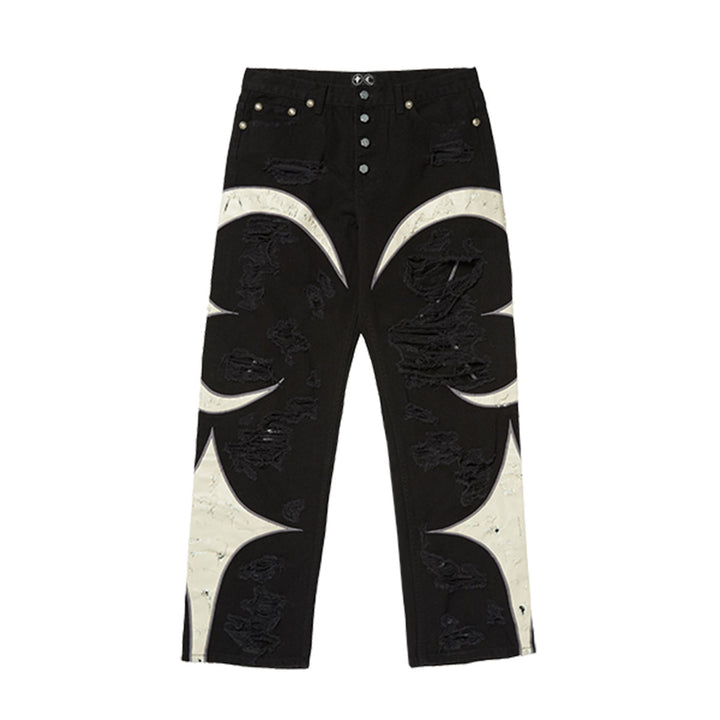 THUG CLUB - TC Leather Washing Denim Pants War Ver