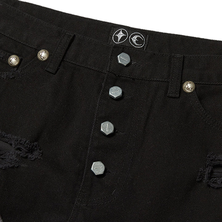 THUG CLUB - TC Leather Washing Denim Pants War Ver