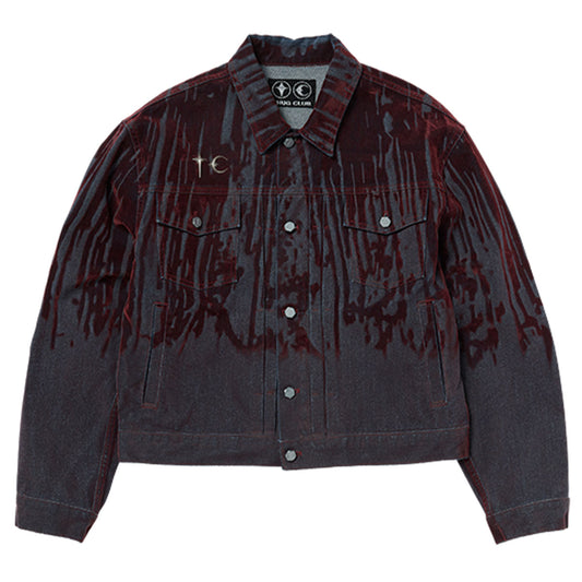THUG CLUB - Blood Lazered Denim Jacket