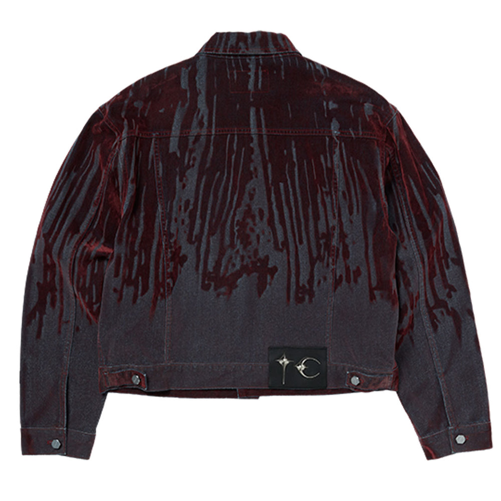 THUG CLUB - Blood Lazered Denim Jacket