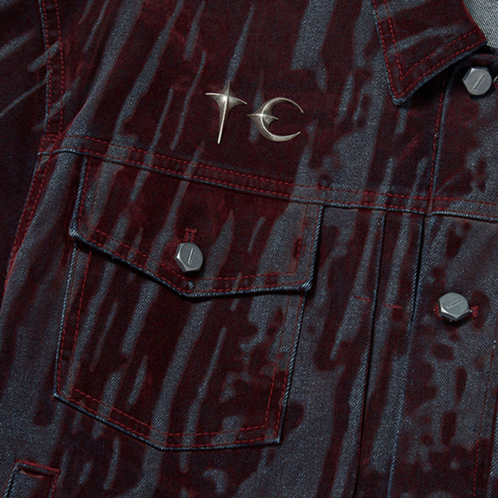 THUG CLUB - Blood Lazered Denim Jacket