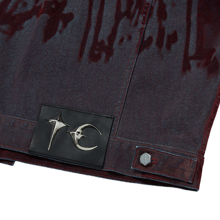 THUG CLUB - Blood Lazered Denim Jacket
