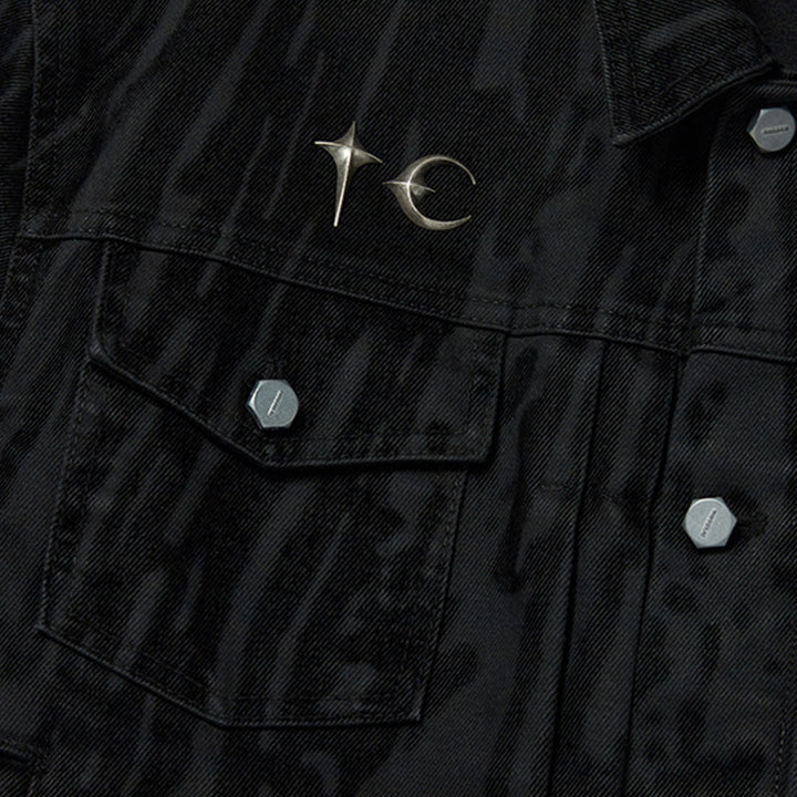 THUG CLUB - Blood Lazered Denim Jacket