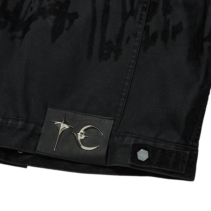 THUG CLUB - Blood Lazered Denim Jacket