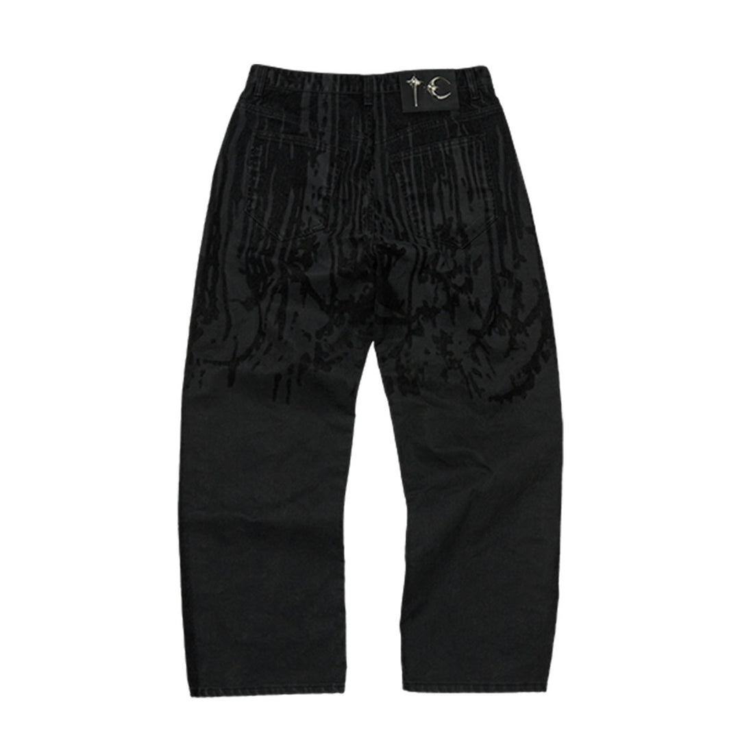 THUG CLUB - Blood Lazered Denim Pants