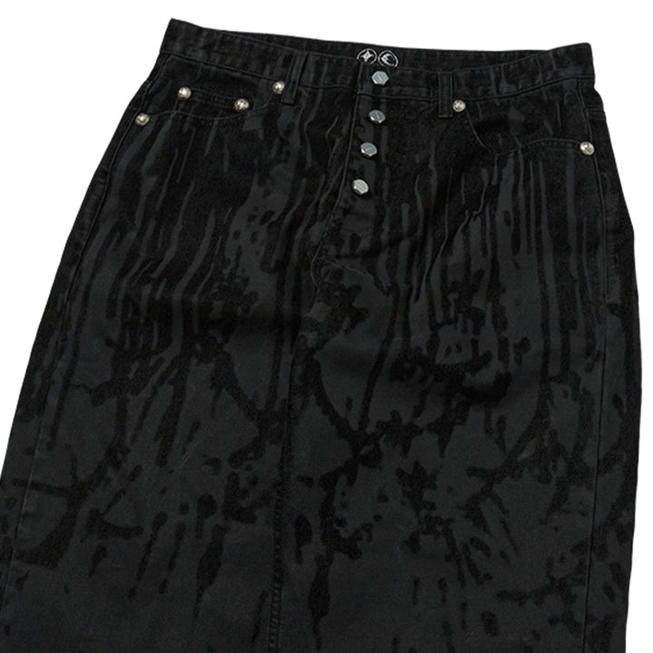 THUG CLUB - Blood Lazered Denim Pants