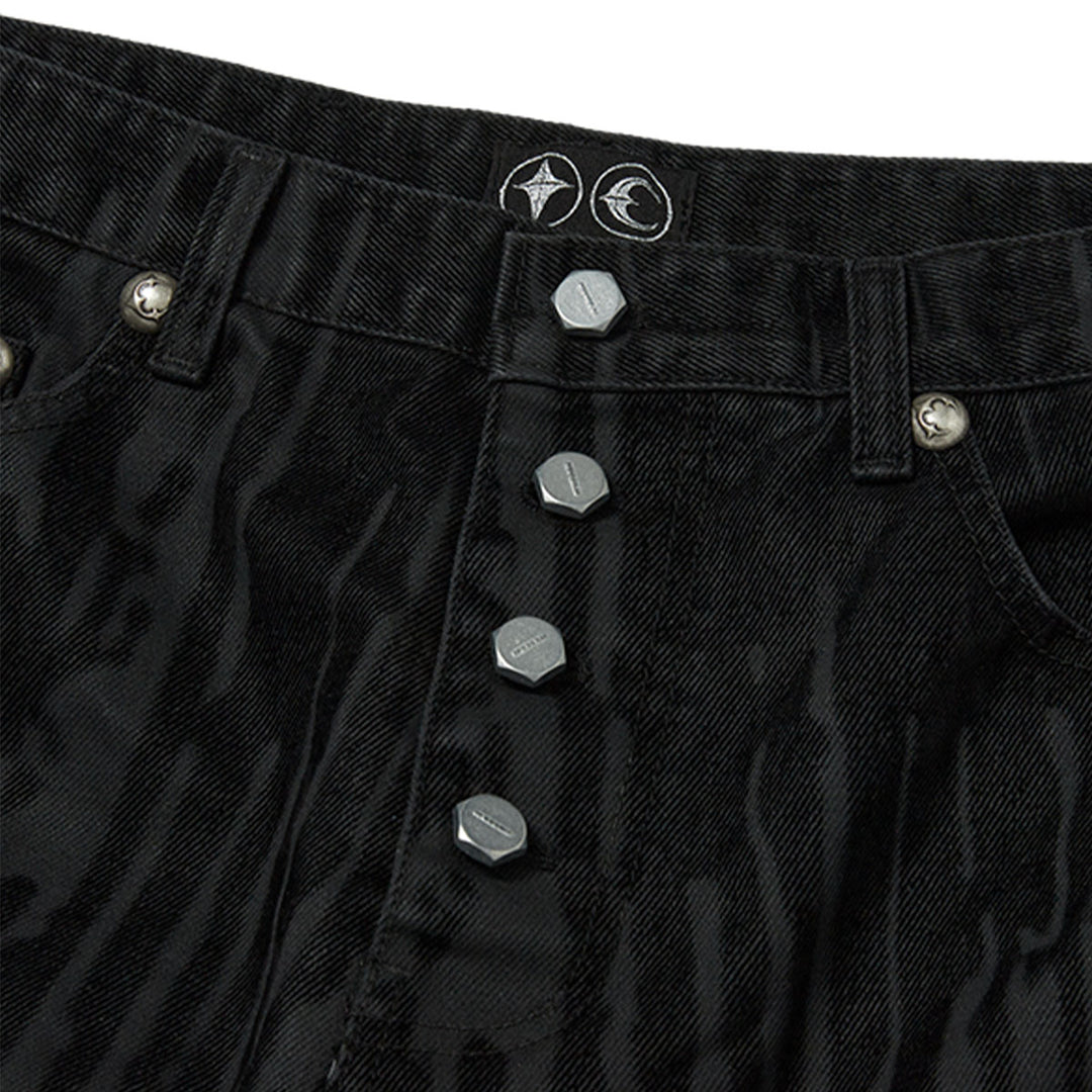 THUG CLUB - Blood Lazered Denim Pants