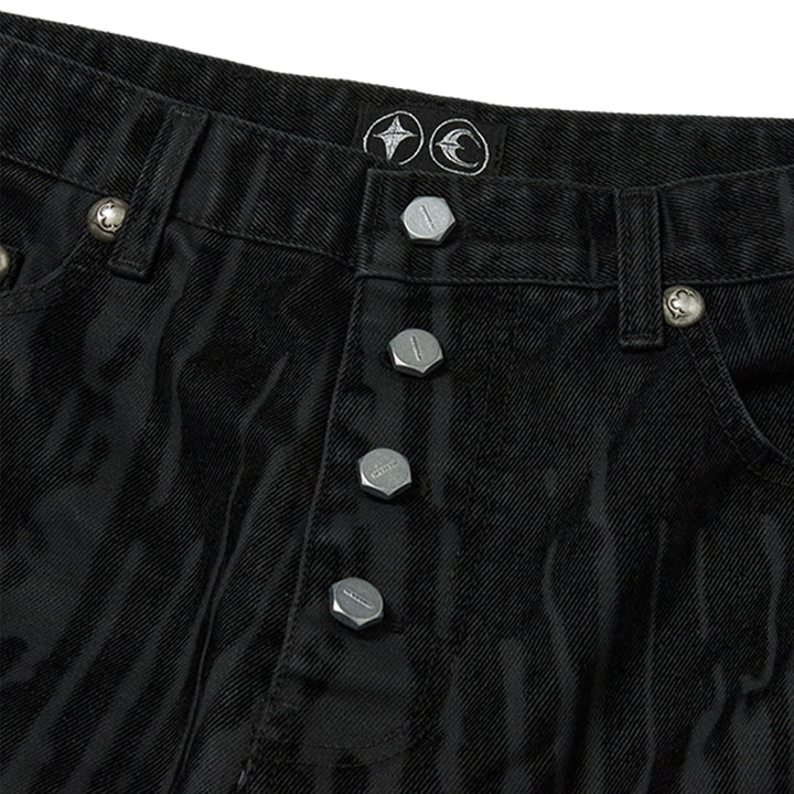 THUG CLUB - Blood Lazered Denim Pants
