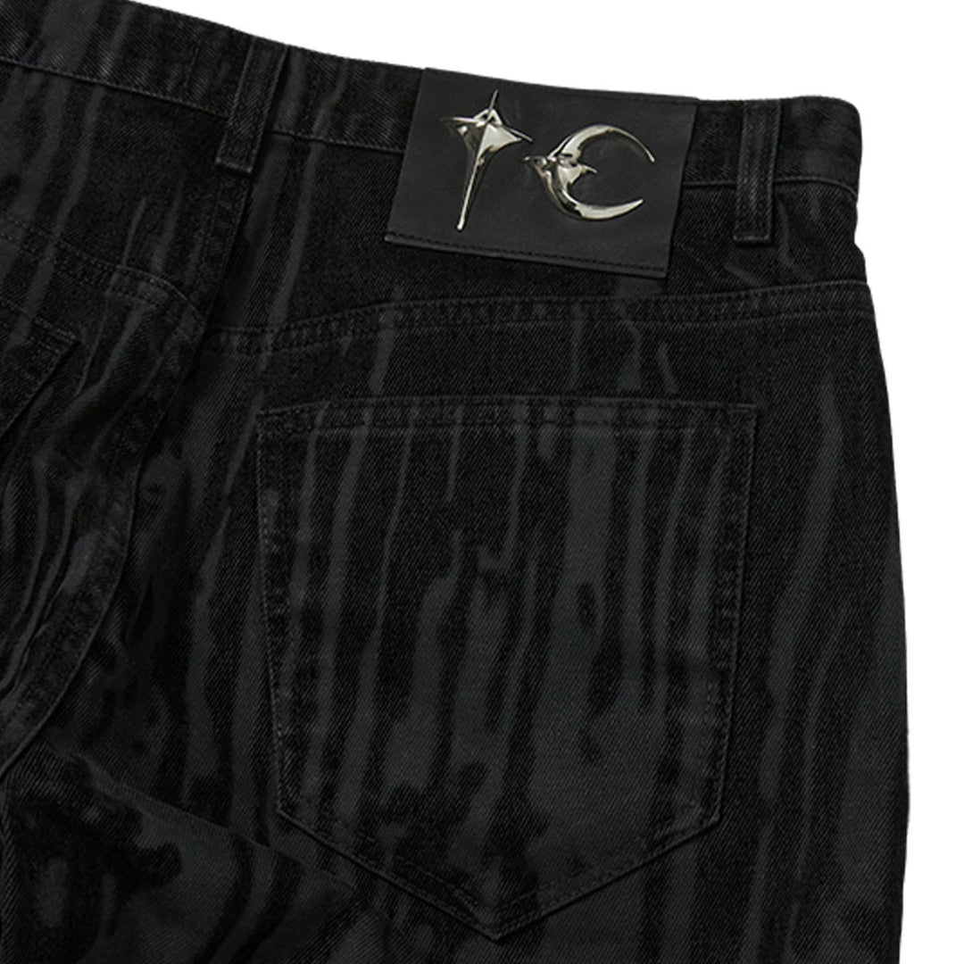 THUG CLUB - Blood Lazered Denim Pants