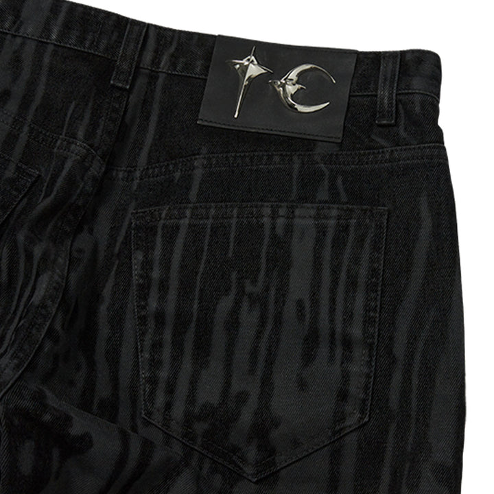 THUG CLUB - Blood Lazered Denim Pants