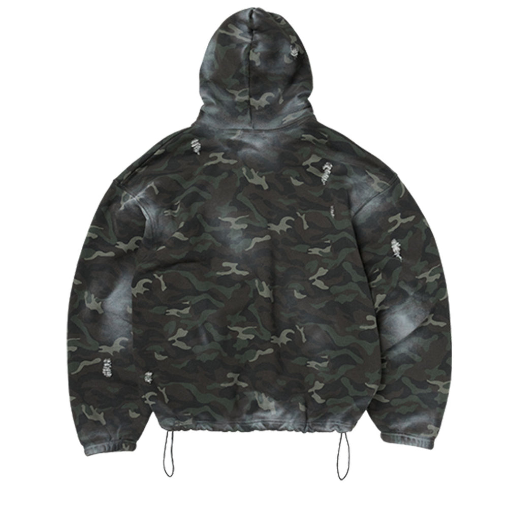 THUG CLUB - Sprayed Camoflage Rock Hoodie