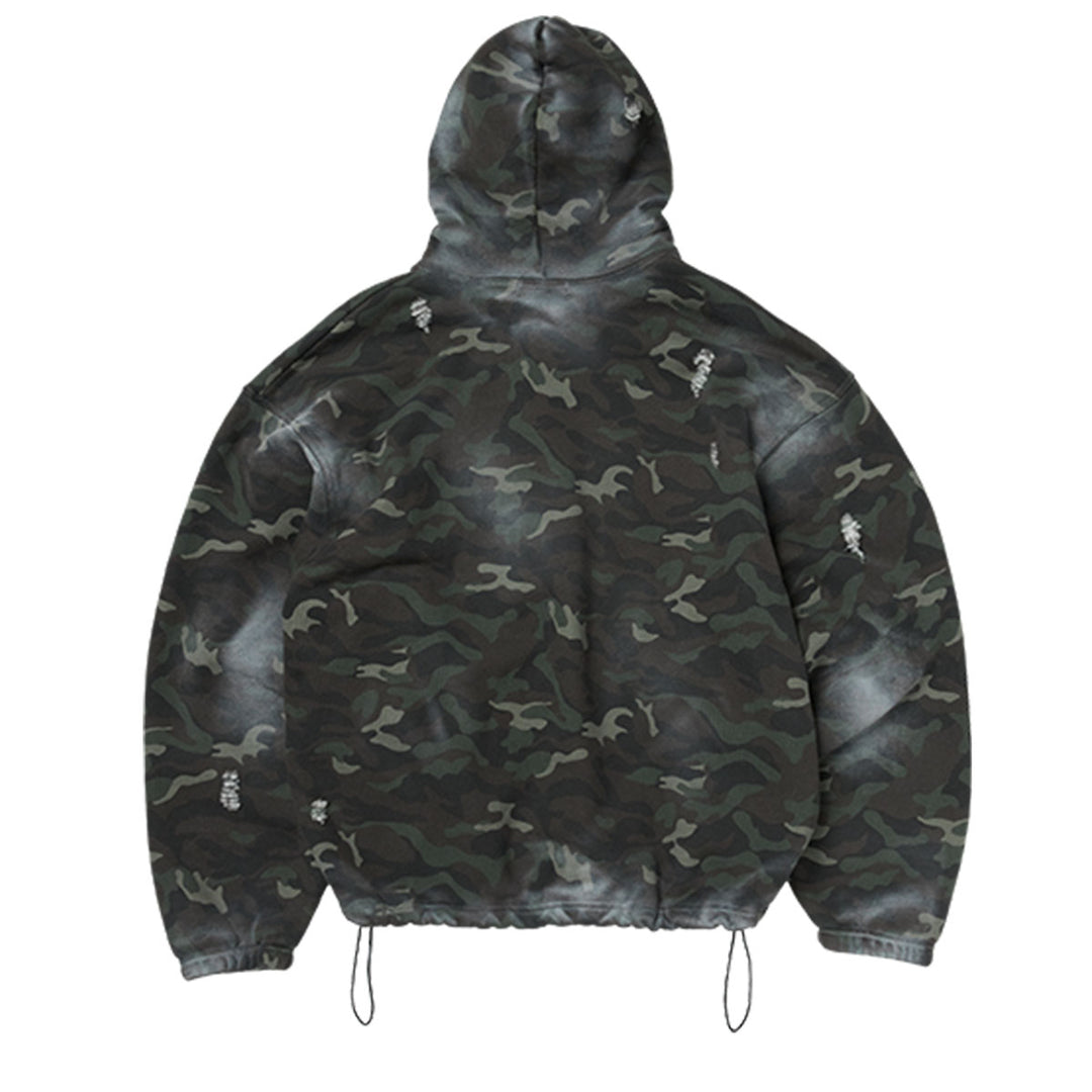 THUG CLUB - Sprayed Camoflage Rock Hoodie