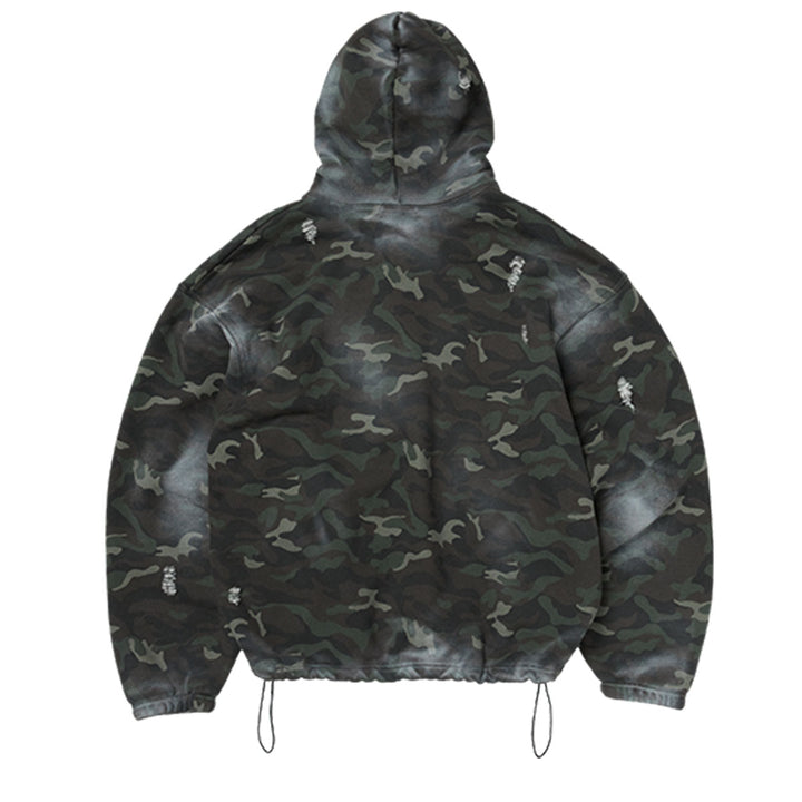 THUG CLUB - Sprayed Camoflage Rock Hoodie