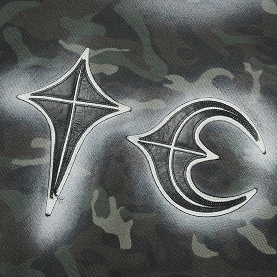 THUG CLUB - Sprayed Camoflage Rock Hoodie