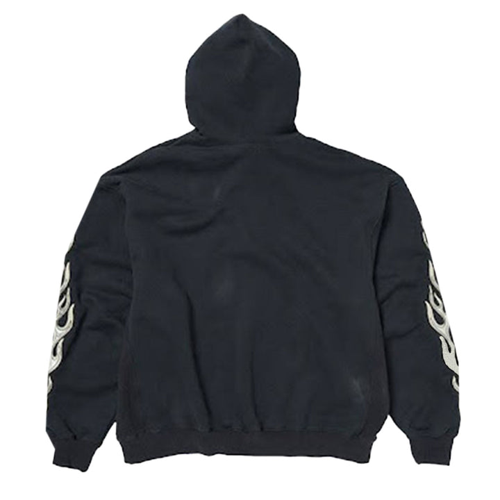 THUG CLUB - Leather Flame Hoodie