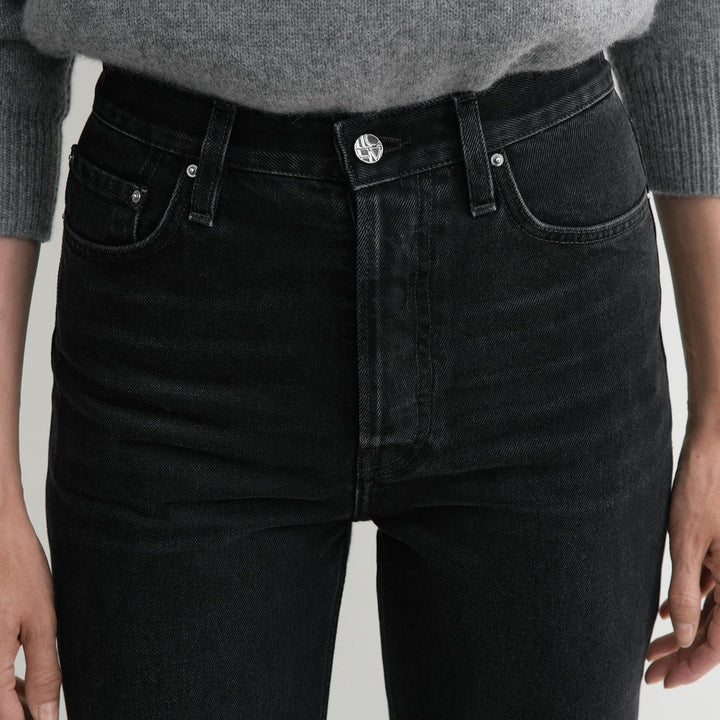 TOTEME - Classic cut denim full length faded black